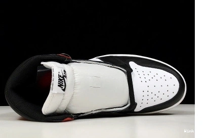 555088-125  “BLACK RED JORDAN OG 1 AIR TOE” MENS WHITE HIGH BLACK-VARSITY 0819